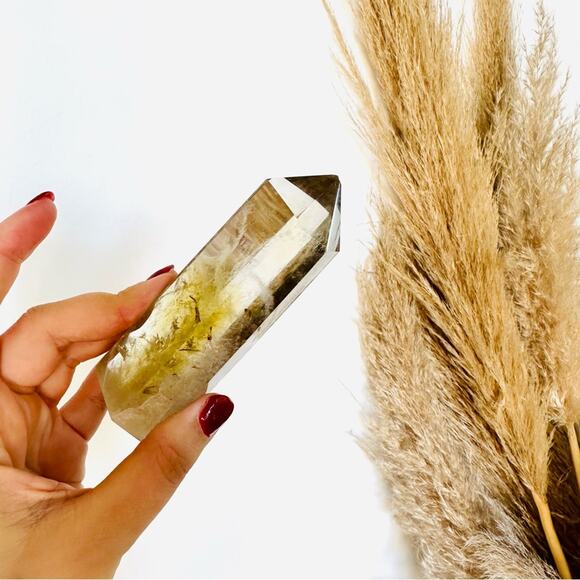 Citrine Polished Genuine 4.5” Crystal Point Boho Gypsy Meditation Yoga Gemstone - Picture 11 of 11